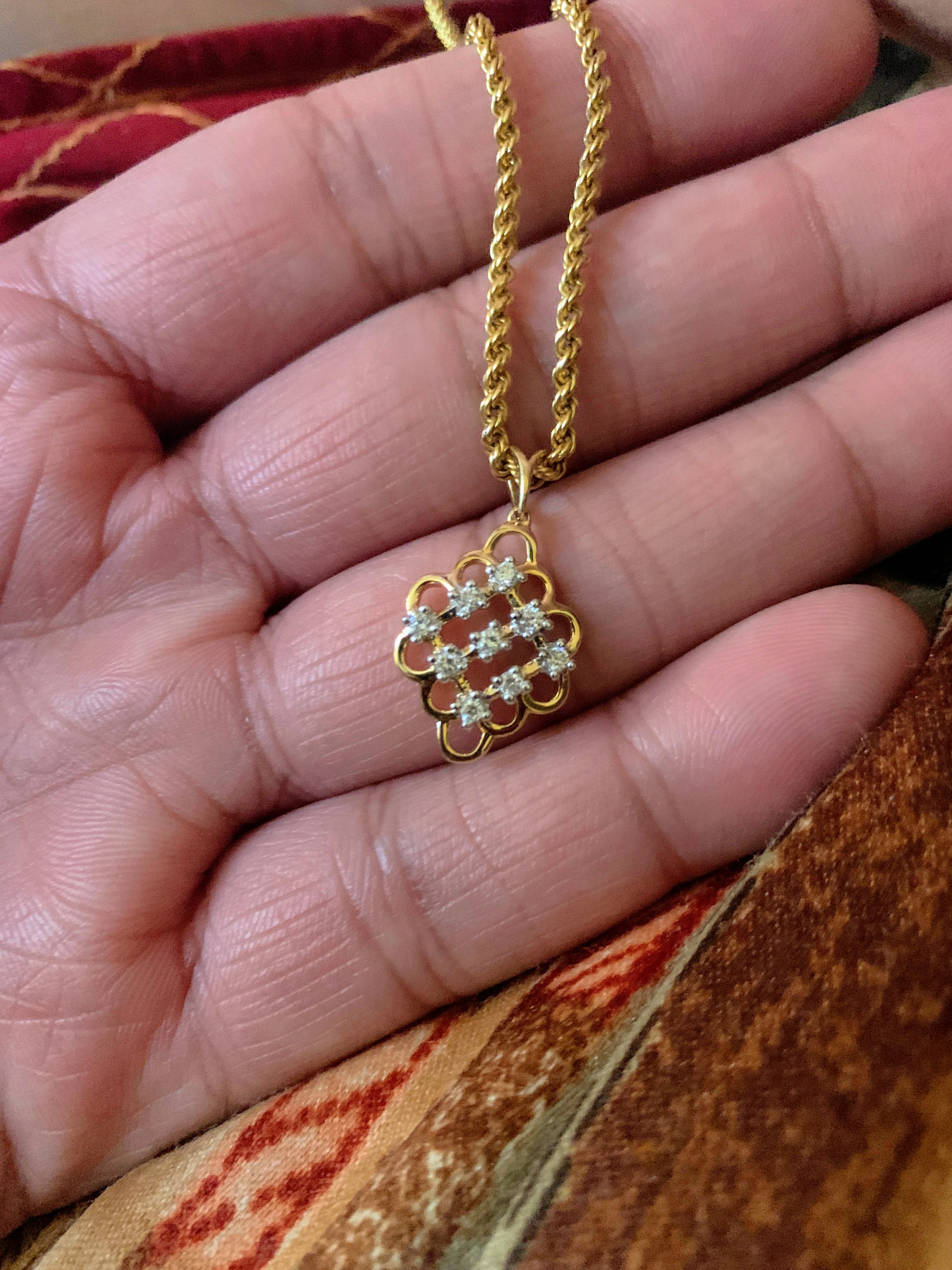 Sparkle Diamond Lattice Pendant Jewellery India Online - CaratLane.com